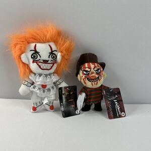 RUZ Small 6" PLUSH IT Pennywise & Backpack Clip Freddy Kreuger NWT